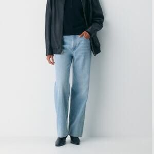 Denim Forum Jeans The Farrah High Rise Wide Leg Size 27 Aritzia Style Classic